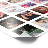 50フォトコラージュパーソナライズされた フォトプリント            (角)