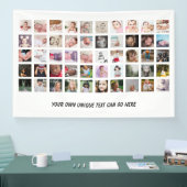 50フォトコラージュユニークDIYパーソナライズされた 横断幕 (トレードショー)