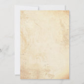 50フォーマル歳クラシックの誕生日パーティー 招待状 (裏面)