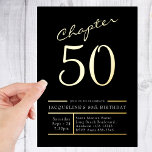 50ブラック50thバースデーパーティー金ゴールド 箔招待状<br><div class="desc">祝50の特別なマイルストーンは、金ゴールドフォイルのアクセントを備えた私たちの豪華なブラックパーティの招待状素晴らしで回す。家族や友人を集めて、この黒と金ゴールドの招待状と一緒に覚えてエレガントこの夜を作る。私たちユニークのデザインは声明を作るのに最適なので、お客様は必ずこの画期的なイベントに注目する。</div>