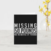 50ポンドの減量やる気が出る名言Gif カード (黄色い花)