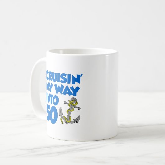 50マグカップに私の道をクルーシン コーヒーマグカップ (正面左)