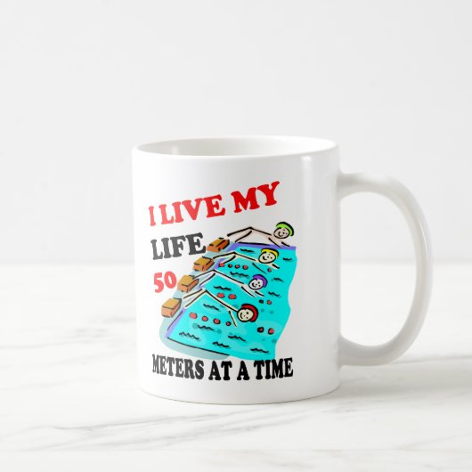 50メートル一度に コーヒーマグカップ (右)