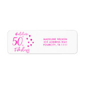 50モダンと素晴らしいピンク ラベル (正面)