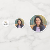 50モダンと素晴らしい写真50誕生日 コンフェッティ (正面)