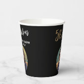 50モダンと素晴らしい写真50誕生日 紙コップ (左)