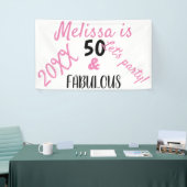 50モダンと素晴らしい文字誕生日パーティー 横断幕 (トレードショー)