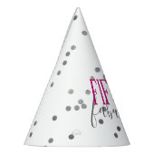 50モダンと素晴らしい誕生日紙吹雪紙帽子 パーティーハット (左)