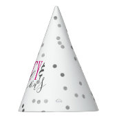 50モダンと素晴らしい誕生日紙吹雪紙帽子 パーティーハット (右)