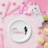 50モダンと素晴らしい50誕生日パーソナライズされた ペーパープレート (パーティー)