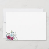 50モダンエレガント歳の誕生日の写真 サンキューカード (裏面)