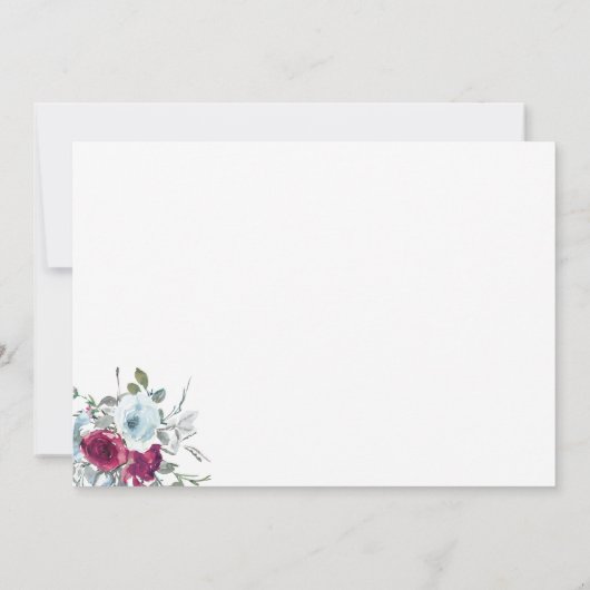 50モダンエレガント歳の誕生日の写真 サンキューカード (裏面)