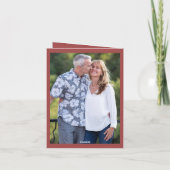 50モダン周年結婚の招待 招待状 (裏面)