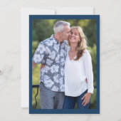 50モダン周年結婚の招待 招待状 (裏面)