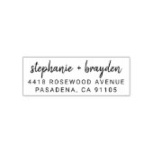 50モダン周年結婚差出人住所 セルフインキングスタンプ (デザイン)