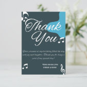 50モダン番目の誕生日カーサンキュード サンキューカード (スタンド正面)