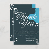 50モダン番目の誕生日カーサンキュード サンキューカード (正面/裏面)