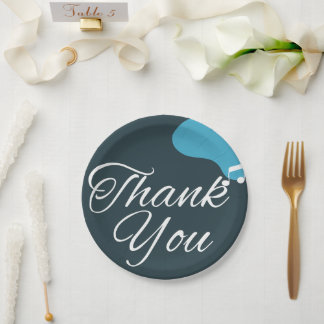 50モダン誕生日感謝していユー ペーパープレート