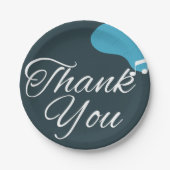 50モダン誕生日感謝していユー ペーパープレート (正面)