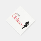 50モダン誕生日50パーソナライズされたおよびFABULOUS スタンダードカクテルナプキン (角)