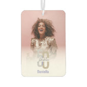 50モダン&素晴らしい50誕生日写真 カーエアーフレッシュナー (裏面)