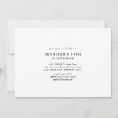 50モダンth Photo Birthday Party Inv 招待状 (裏面)