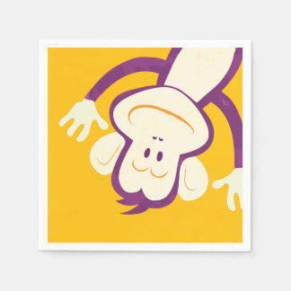 50モンキーナプキンス子どもの誕生日パーティー スタンダードカクテルナプキン
