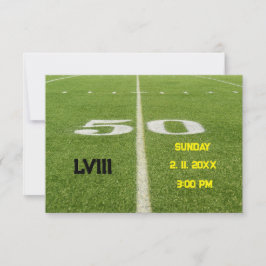 50ヤードラインサッカーウォッチパーティー 招待状