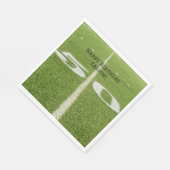 50ヤードラインフィールドサッカー誕生日パーティー スタンダードランチョンナプキン (角)