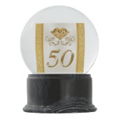 50ユニーク周年結婚記念贈り物，雪の世界 スノーグローブ (裏面)