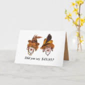 50ユーモアのある番目の誕生日カード カード (黄色い花)