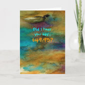 50ユーモアのある番目の誕生日カード カード (正面)