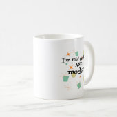 50ユーモアのある番目の誕生日レトロ コーヒーマグカップ (正面右)