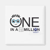 50万ロゴに1つ – マグネット (正面)