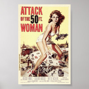 50人の足女性の攻撃(1958)ポスター ポスター