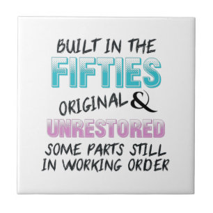 50代のオリジナルで未復元 タイル