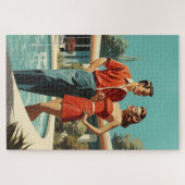 50代のカップル ジグソーパズル (横)