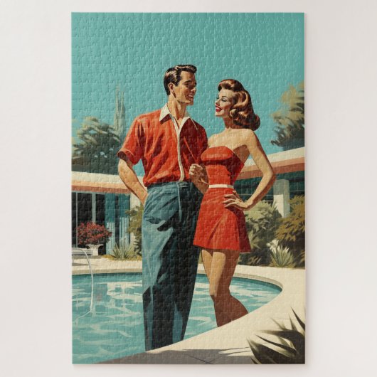 50代のカップル ジグソーパズル (縦)