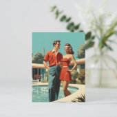 50代のカップル ポストカード (スタンド正面)