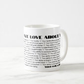 50件の愛するテンプレート誕生日 コーヒーマグカップ (正面右)