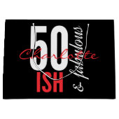 50何か素晴らしいおもしろい ラージペーパーバッグ (正面)