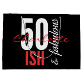 50何か素晴らしいおもしろい ラージペーパーバッグ (裏面)