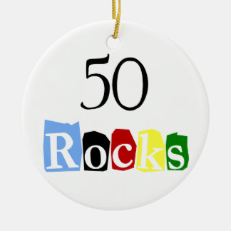 50個の岩石 セラミックオーナメント