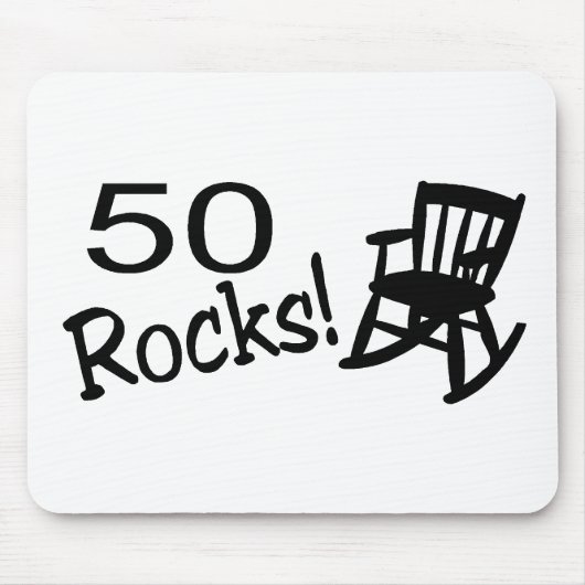 50個の石(ロッカー) マウスパッド (正面)