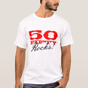 50個の石! 第50誕生会のためのTシャツ Tシャツ