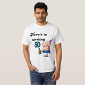 50個の誕生日のTシャツおよびギフトへの応援 Tシャツ (正面フル)