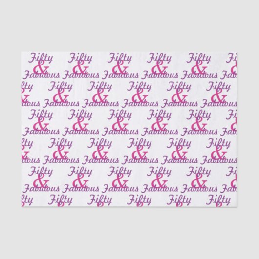 50及びすばらしい第50誕生日 薄葉紙 (正面)