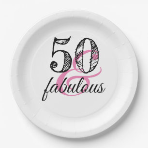 50及びすばらしい誕生会 ペーパープレート