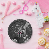 50及びシャンペンのすばらしいエレガントな第50誕生日 ペーパープレート (パーティー)