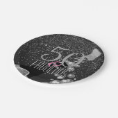 50及びシャンペンのすばらしいエレガントな第50誕生日 ペーパープレート (アングル)